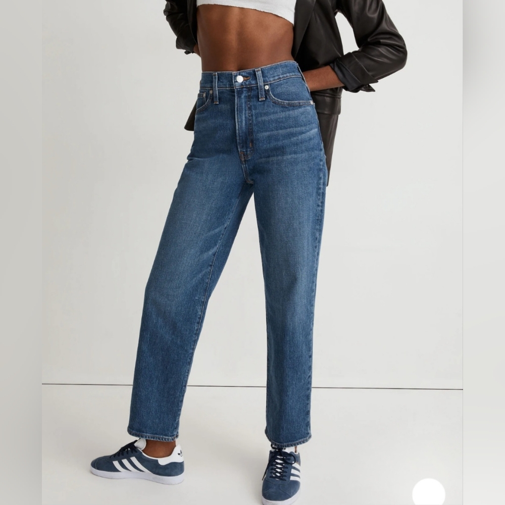 Madewell Women's High Rise The Perfect Vintage Straight Jean Mayfield Wash